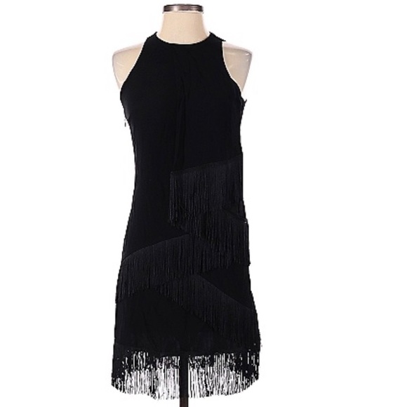 Joie Black Fringe Dress | SIZE 0 - Picture 2 of 9